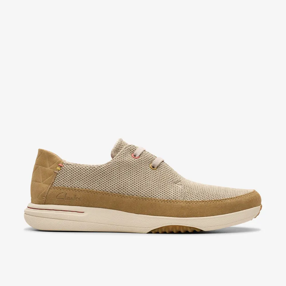 Mens Easeway Lace Sand Combination Sneakers Clarks online