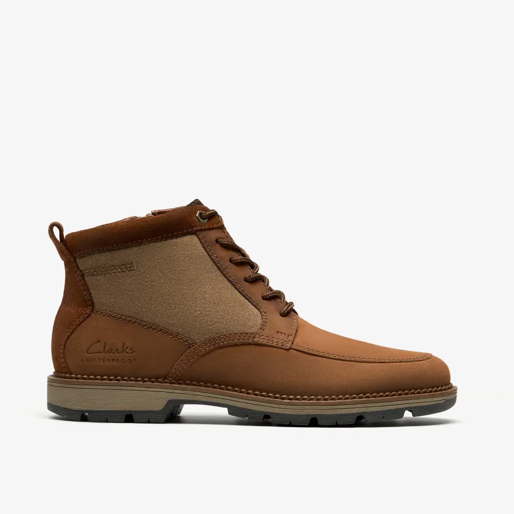 Mens Maplewalk Rise Dark Tan Leather Boots online
