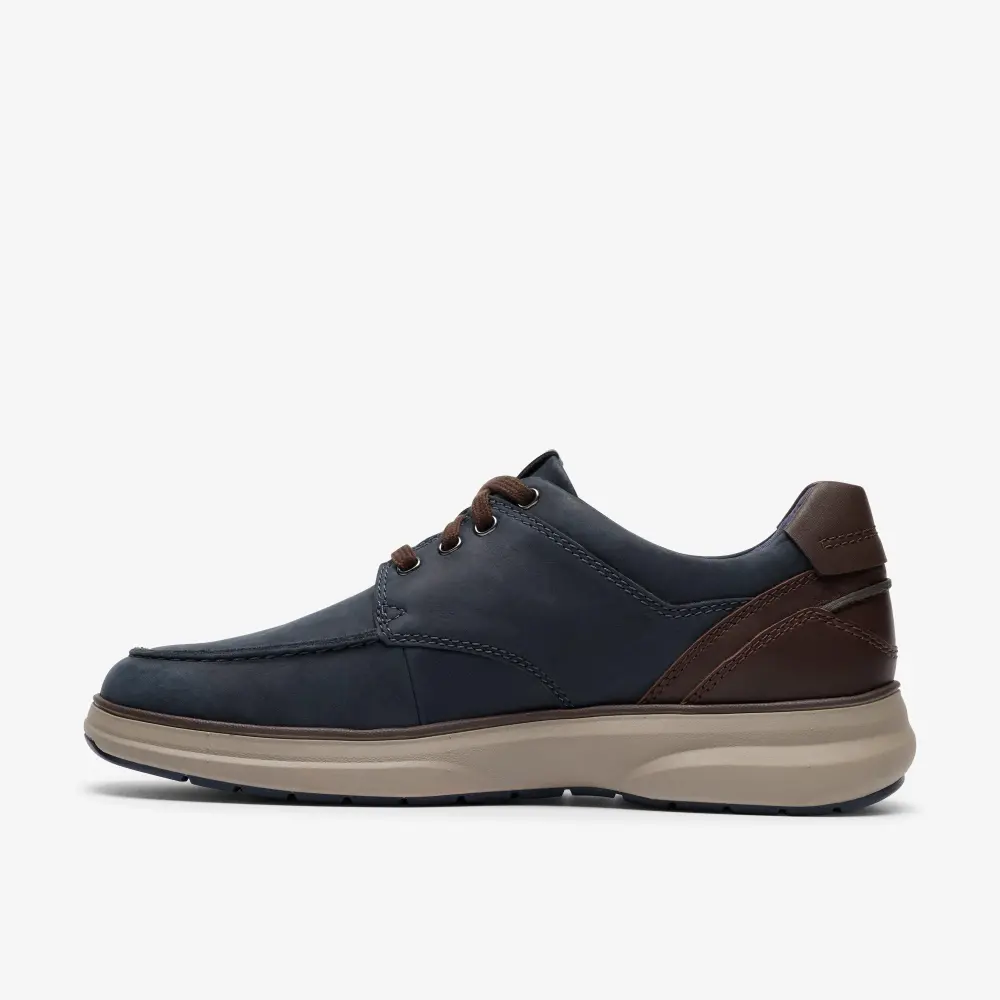 Mens Mullan Moc Navy Leather Shoes online