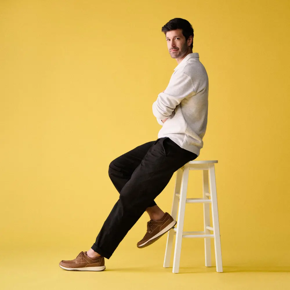 Mens Sailview Lace Light Tan Nubuck Boat Shoes online