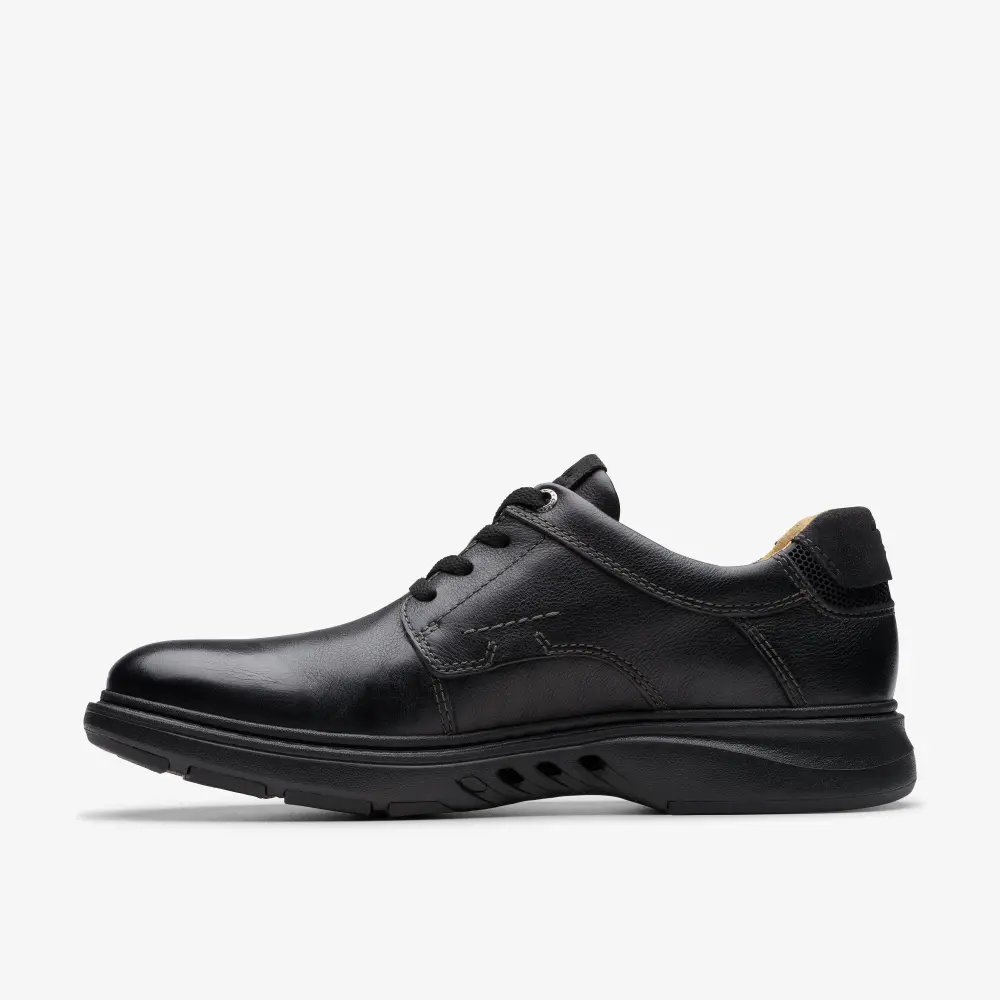 Mens Un Briley Pace Black Leather Oxford Shoes Clarks online