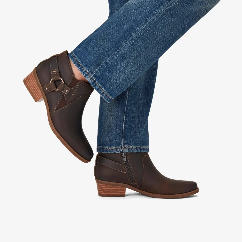 Womens Danyelle Gema Taupe Oily Leather Ankle Boots online