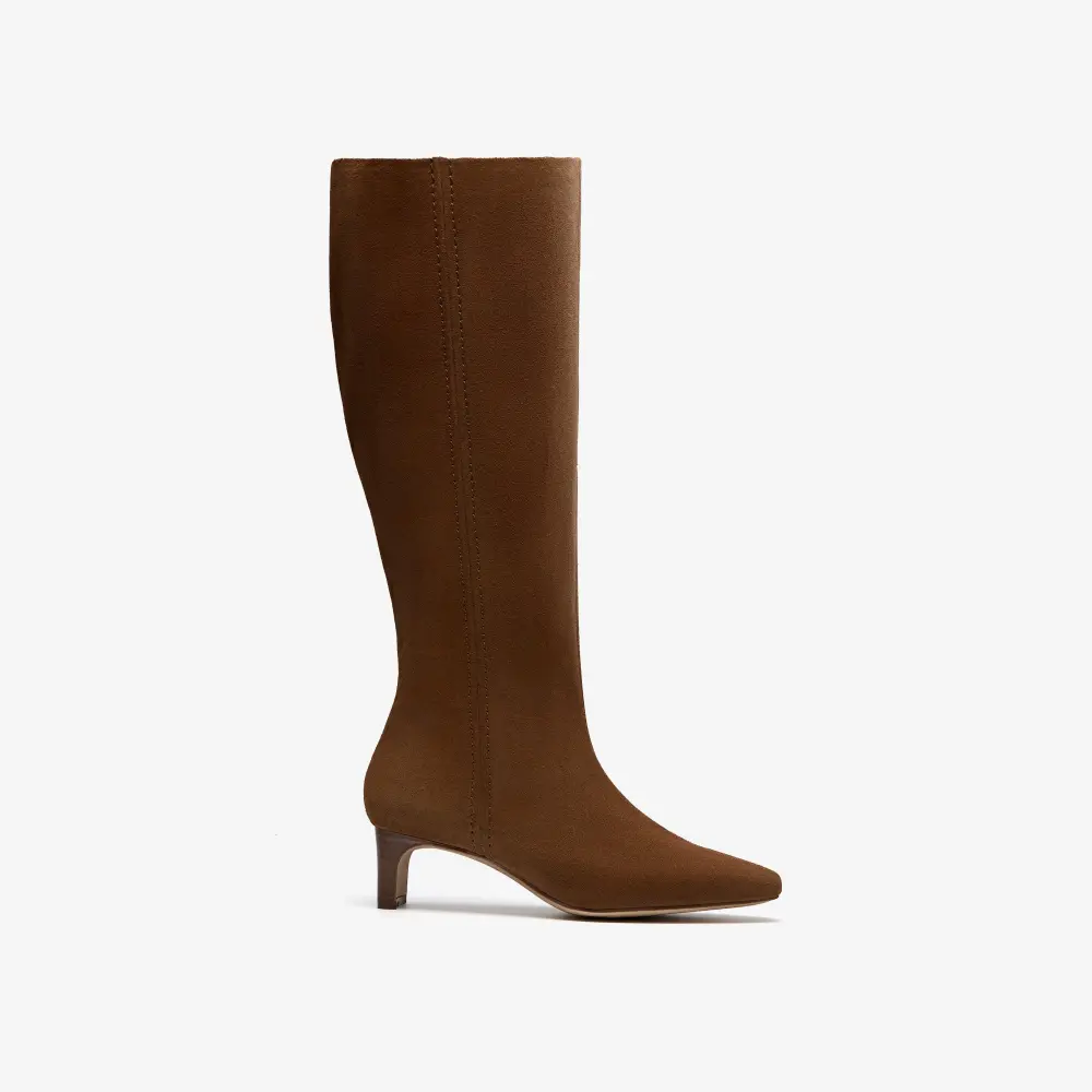 Womens Edina Tall Walnut Suede Knee High Boots online