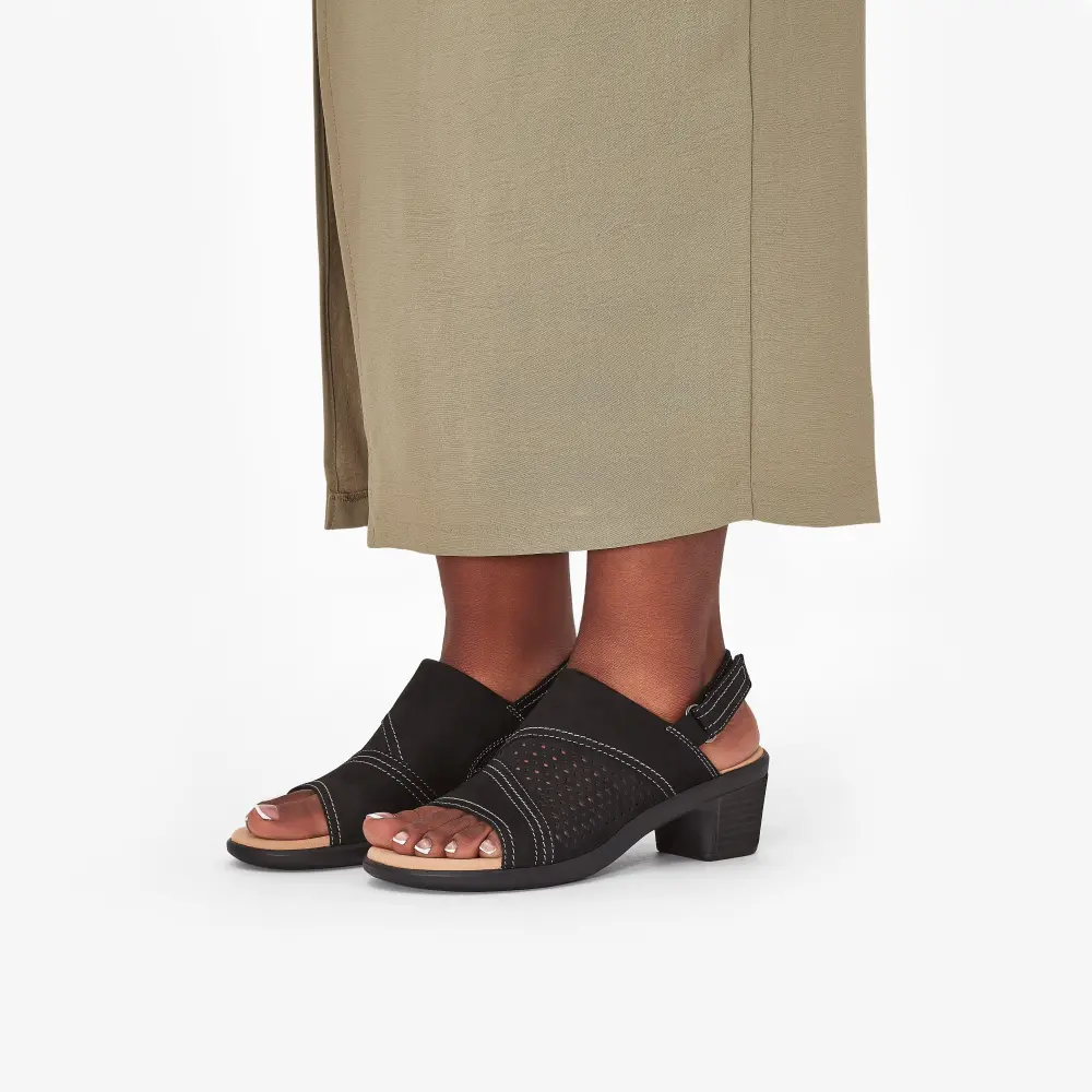 Women’s Emily 2 Mist Black Nubuck Heeled Sandals online