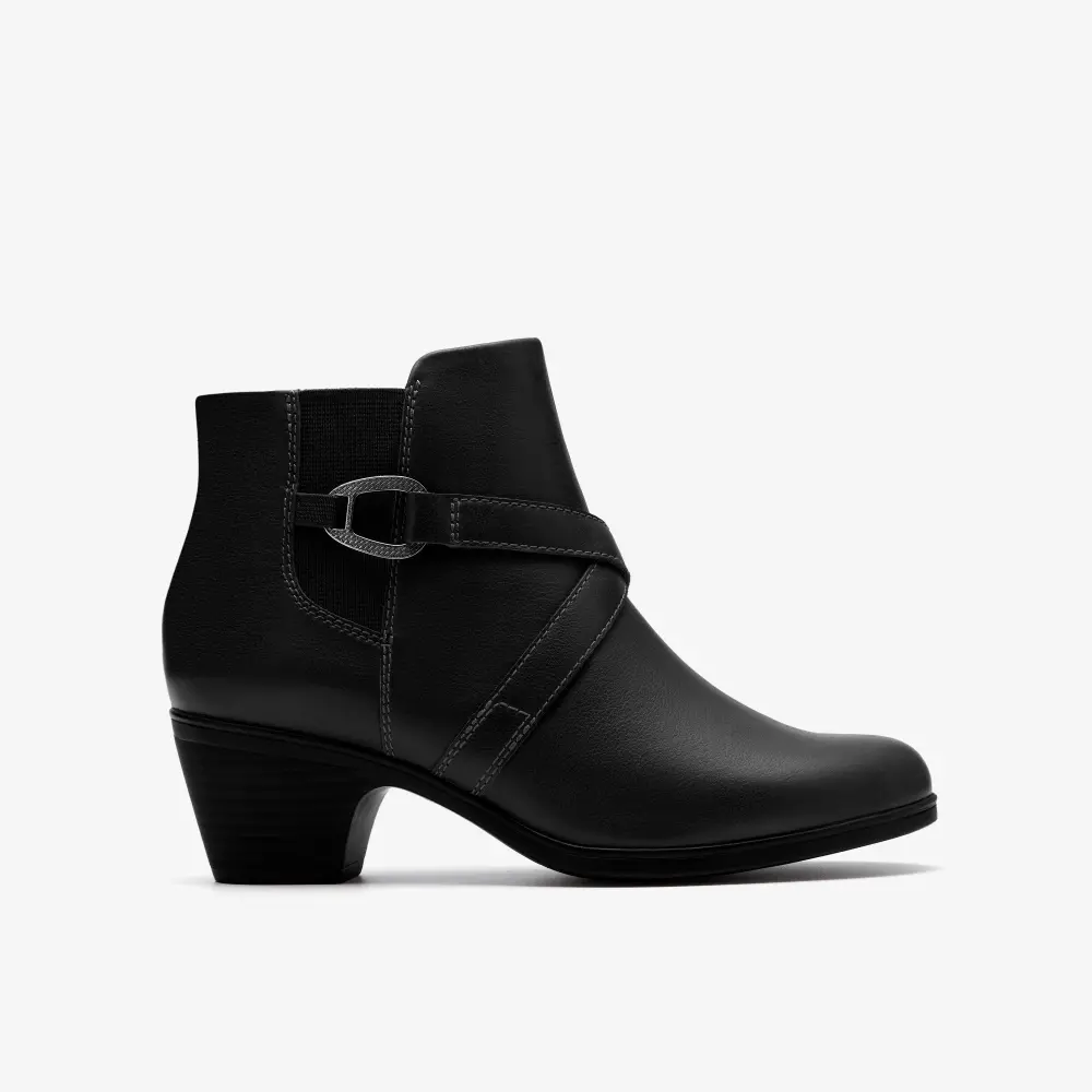 Womens Emily2 Henley Black Leather Ankle Boots online