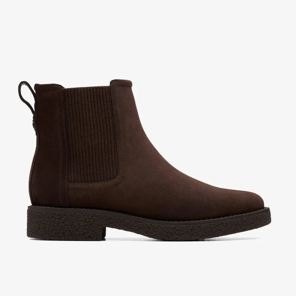 Womens Nella Top Dark Brown Suede Chelsea Boots online