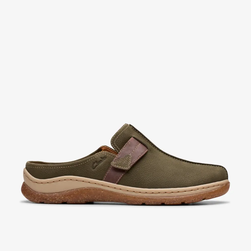 Womens Orlene Clog Olive Nubuck Clogs & Mules online