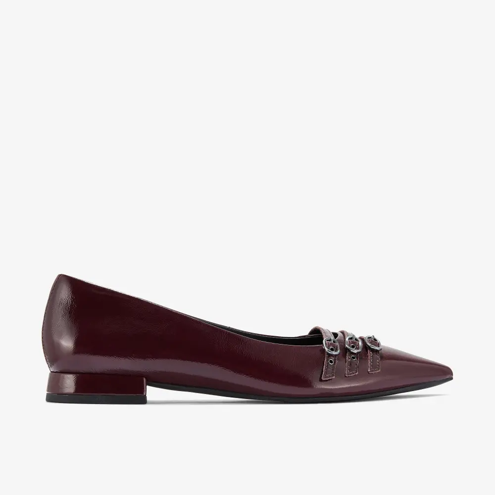 Womens Sensa15 Strap Burgundy Patent Ballet Flats online